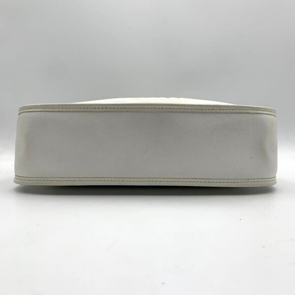 Authentic HERMES Evelyn PM Taurillon White Ivory Clemence Leather Shoulder Bag - Picture 5 of 11